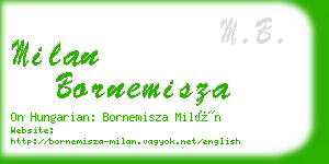 milan bornemisza business card